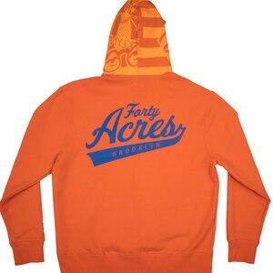 Alpha Industries X Spike's joint Hoodie MEN SIZE XL ORANGE